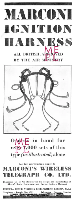 : Marconi Shielded Aircraft Ignition Harness : Marconi Shielded Aircraft Ignition Harness