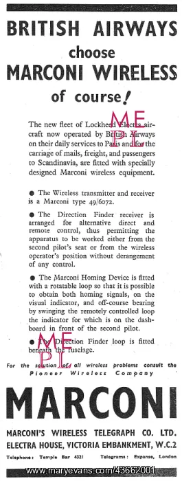 : Marconi Wireless & DF Apparatus For Aircraft & Aerodromes : Marconi Wireless & DF Apparatus For Aircraft & Aerodromes