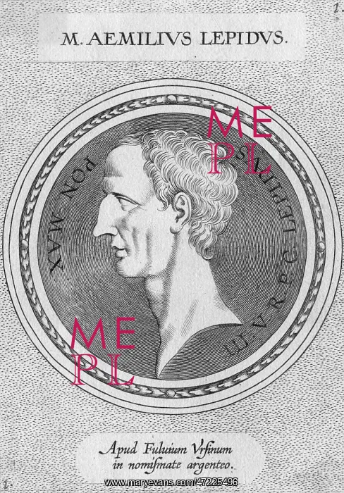 : MARCUS AEMILIUS LEPIDUS : MARCUS AEMILIUS LEPIDUS