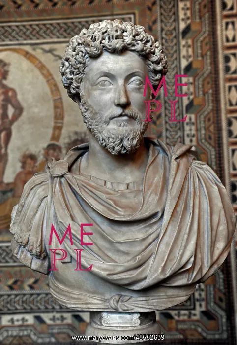 : Marcus Aurelius (121-180). Roman Emperor. Bust : Marcus Aurelius (121-180). Roman Emperor. Bust
