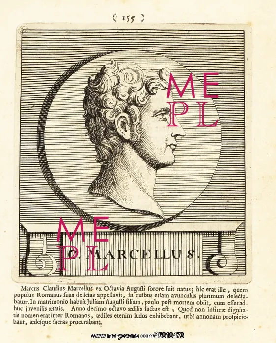 : Marcus Claudius Marcellus, nephew of Emperor Augustus : Marcus Claudius Marcellus, nephew of Emperor Augustus