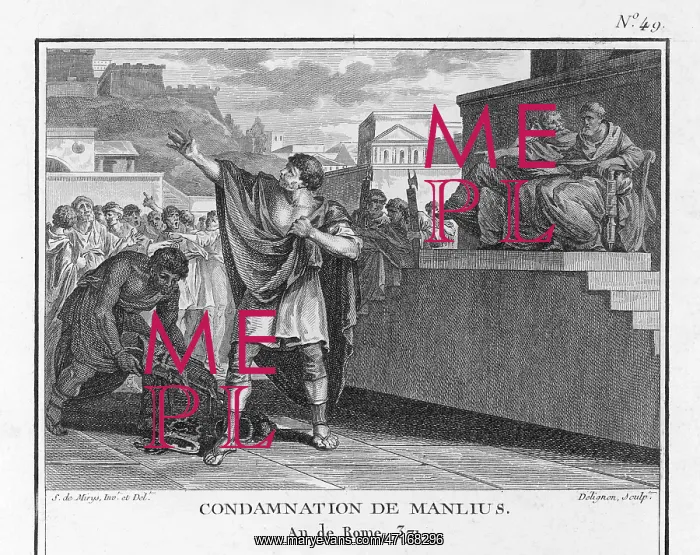 : Marcus Manlius Capitolinus condemned to death : Marcus Manlius Capitolinus condemned to death