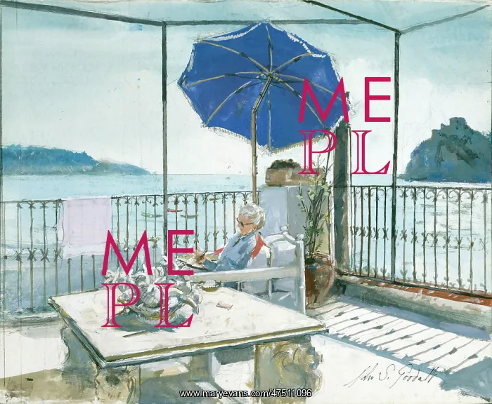 : Margaret ' Blue Umbrella : Margaret ' Blue Umbrella