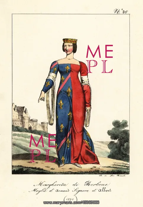 : Margaret of Bourbon, Lady Albret, 1370 : Margaret of Bourbon, Lady Albret, 1370