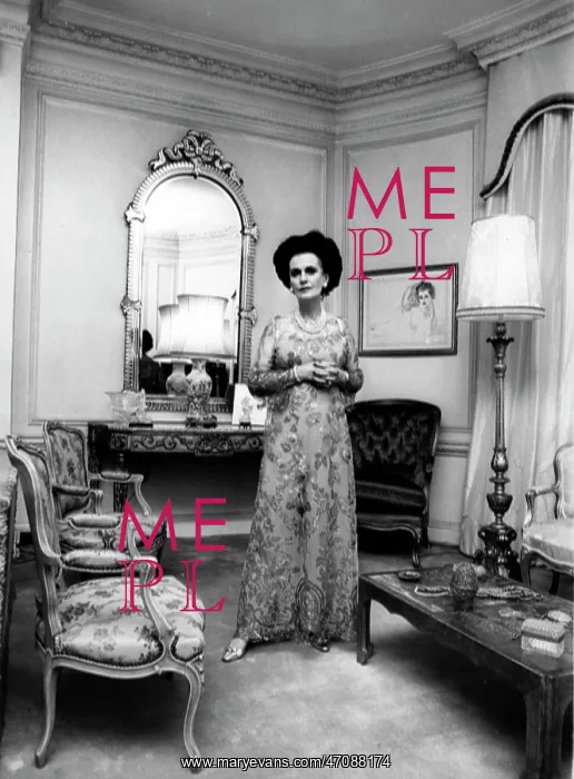 : Margaret Campbell, Duchess of Argyll, at home : Margaret Campbell, Duchess of Argyll, at home