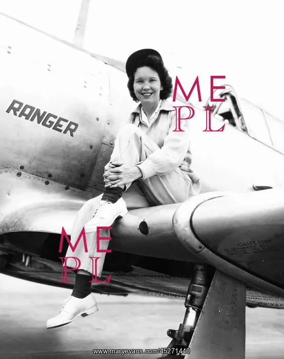 : Margaret (Mickey) McGrath, former WASP sitting : Margaret (Mickey) McGrath, former WASP sitting