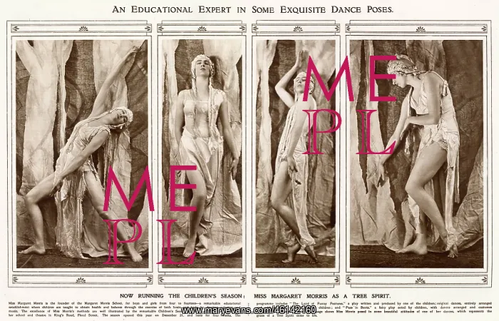 : Margaret Morris dancing as a tree spirit, 28 December 1921 : Margaret Morris dancing as a tree spirit, 28 December 1921
