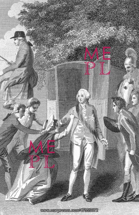 : Margaret Nicholson attempts to assassinate the king : Margaret Nicholson attempts to assassinate the king