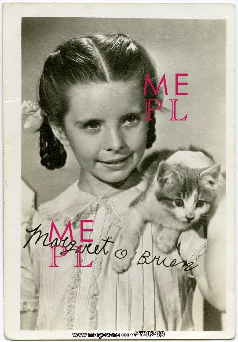 : MARGARET O'BRIEN / CAT : MARGARET O'BRIEN / CAT