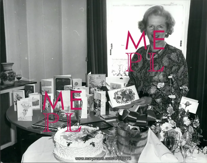 : Margaret Thatcher, 53rd birthday, Brighton : Margaret Thatcher, 53rd birthday, Brighton