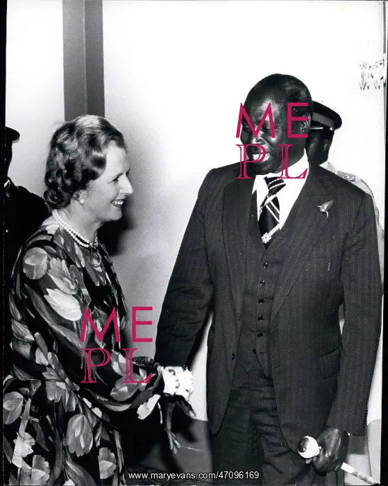 : Margaret Thatcher and Daniel Arap Moi of Kenya : Margaret Thatcher and Daniel Arap Moi of Kenya