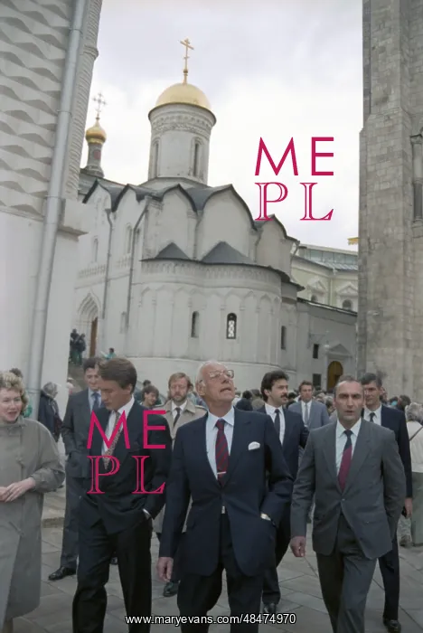 : Margaret Thatcher and Denis Thatcher visiting USSR : Margaret Thatcher and Denis Thatcher visiting USSR