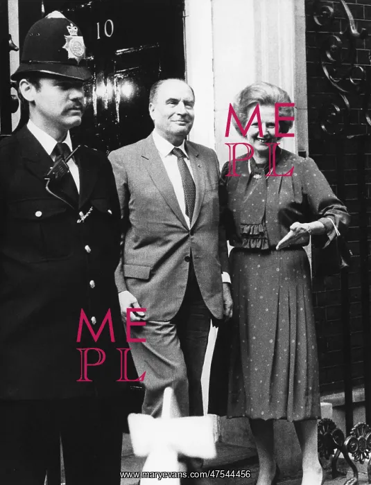 : Margaret Thatcher and Francois Mitterand : Margaret Thatcher and Francois Mitterand