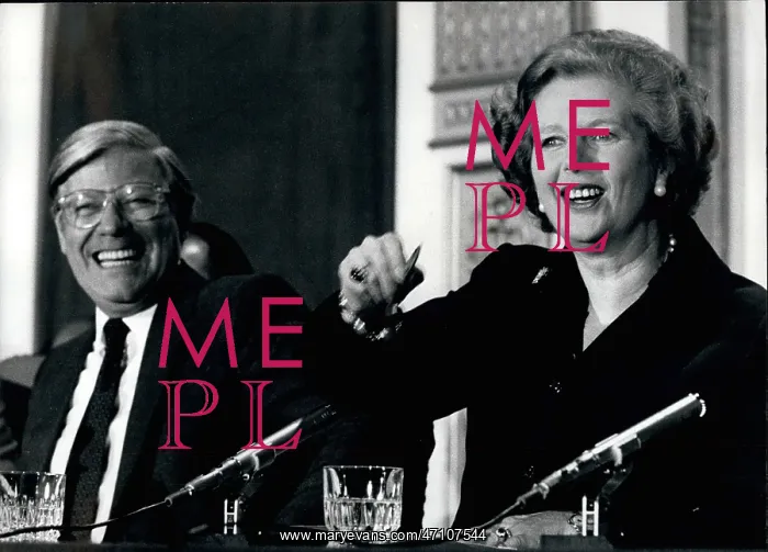 : Margaret Thatcher and Helmut Schmidt, London : Margaret Thatcher and Helmut Schmidt, London