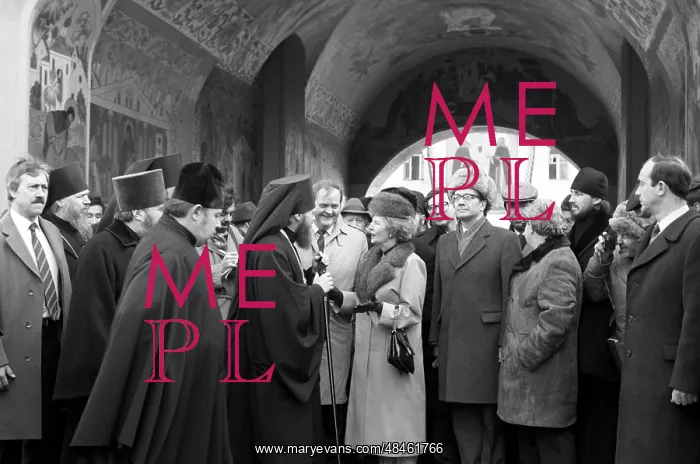 : Margaret Thatcher visits Trinity Sergius Laura : Margaret Thatcher visits Trinity Sergius Laura