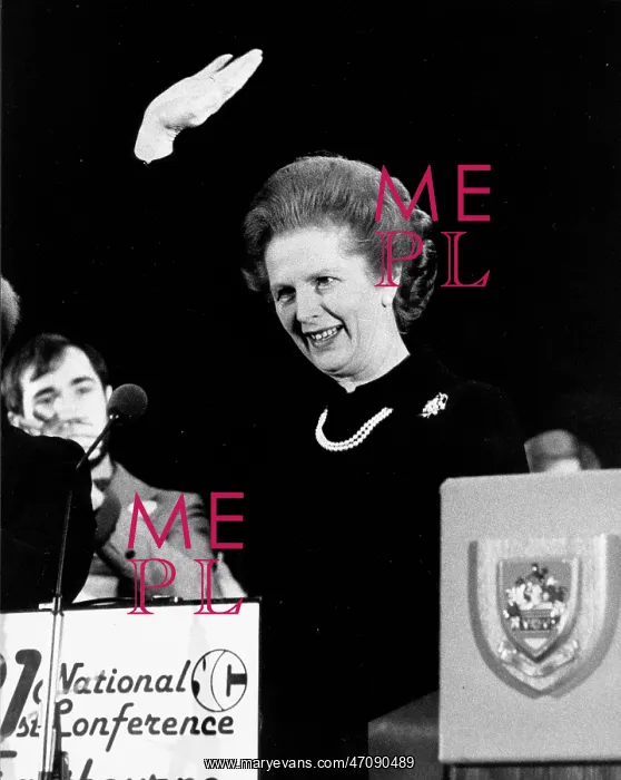 : Margaret Thatcher at Young Conservatives conference : Margaret Thatcher at Young Conservatives conference