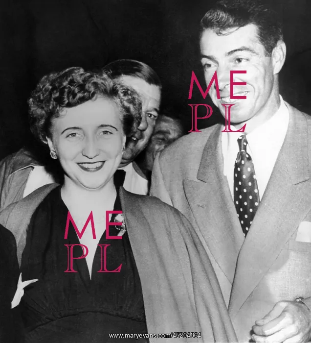 : Margaret Truman and Joe DiMaggio at the ? : Margaret Truman and Joe DiMaggio at the ?