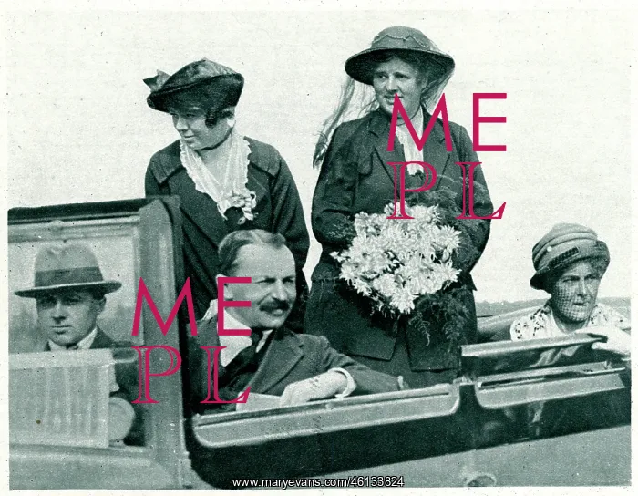 : Margaret Wintringham during her election campaign : Margaret Wintringham during her election campaign