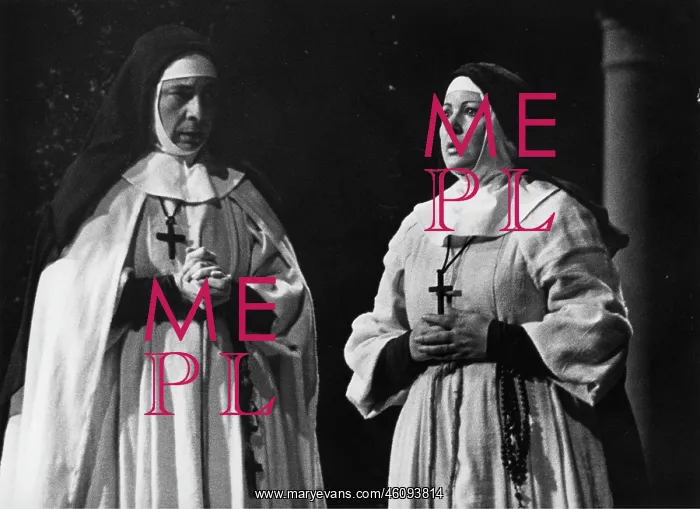 : Margarete Bence as Abbess und Pilar Lorengar : Margarete Bence as Abbess und Pilar Lorengar