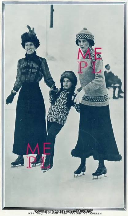 : Margot Asquith & Lady Lytton at Murren : Margot Asquith & Lady Lytton at Murren