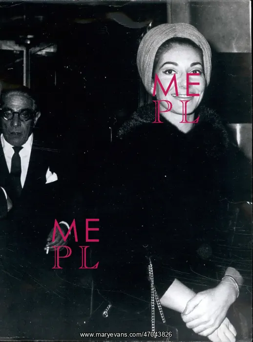 : Maria Callas, opera singer, and Aristotle Onassis : Maria Callas, opera singer, and Aristotle Onassis