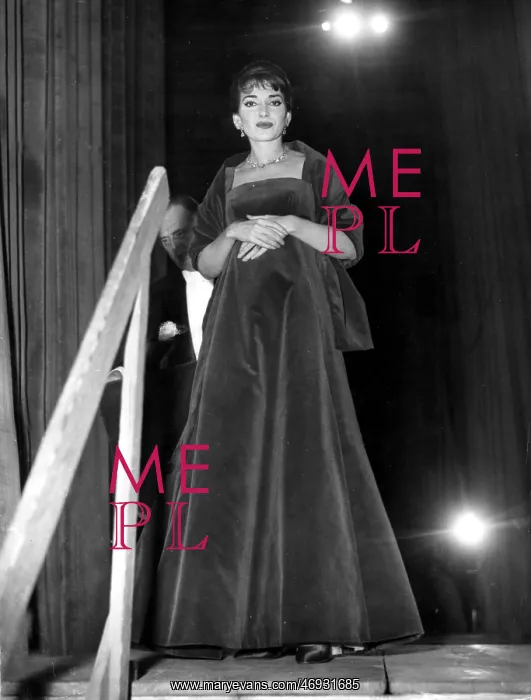 : Maria Callas, opera singer, in Paris : Maria Callas, opera singer, in Paris
