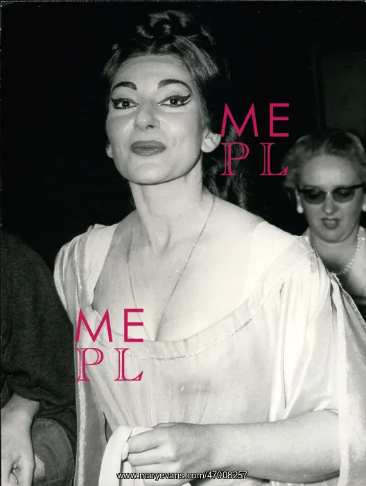 : Maria Callas, opera singer, in Paris : Maria Callas, opera singer, in Paris