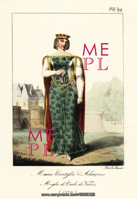 : Maria, Countess of Alencon, 1339 : Maria, Countess of Alencon, 1339