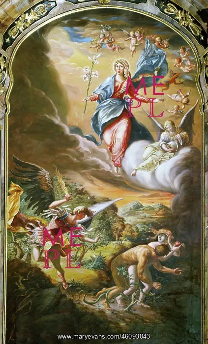 : Maria Immaculate above the Expulsion from Paradise : Maria Immaculate above the Expulsion from Paradise