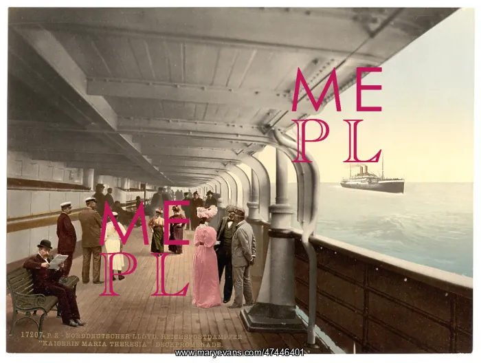 : Maria Theresia, Promenade Deck, North German Lloyd, Royal Ma : Maria Theresia, Promenade Deck, North German Lloyd, Royal Ma