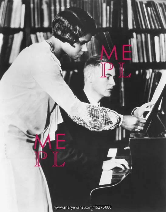 : Marian Anderson with her coach, Prof. Kurt Johnen : Marian Anderson with her coach, Prof. Kurt Johnen