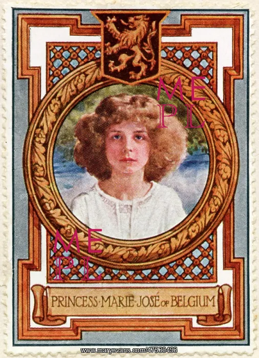 : Marie Jose of Belgium / Stamp : Marie Jose of Belgium / Stamp