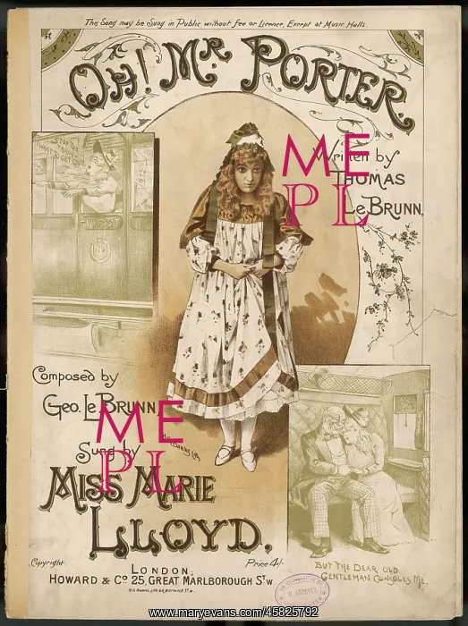 : Marie Lloyd - Oh Mr Porter : Marie Lloyd - Oh Mr Porter