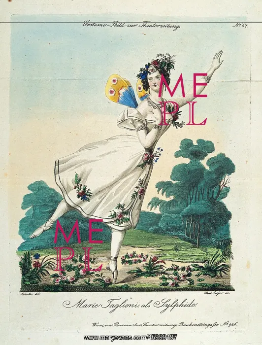 : Marie Taglioni as Sylphide : Marie Taglioni as Sylphide