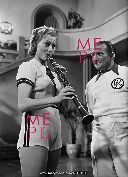  : Marika Roekk plays clarinet, 1935