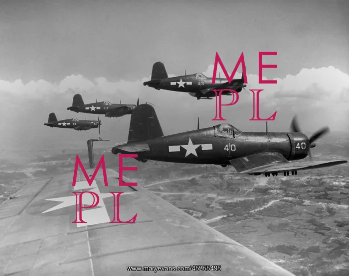 : Marine Corsairs fly on a rocket strike against : Marine Corsairs fly on a rocket strike against