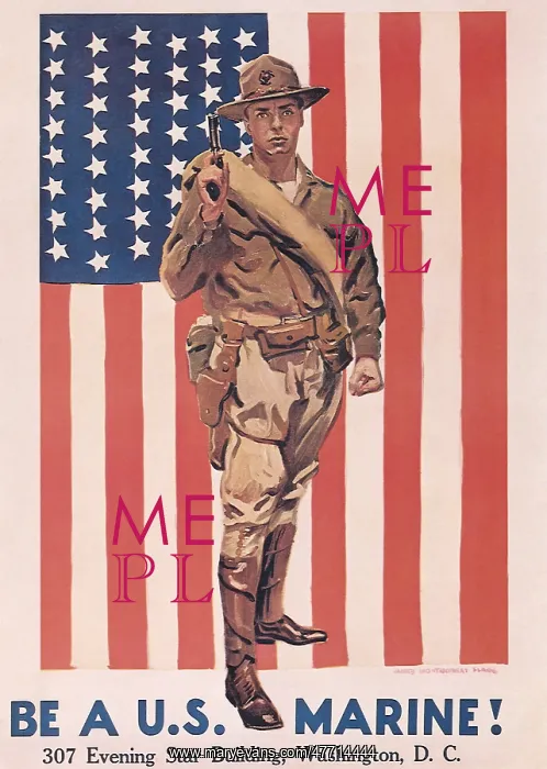 : Marine with Gun Drawn : Marine with Gun Drawn