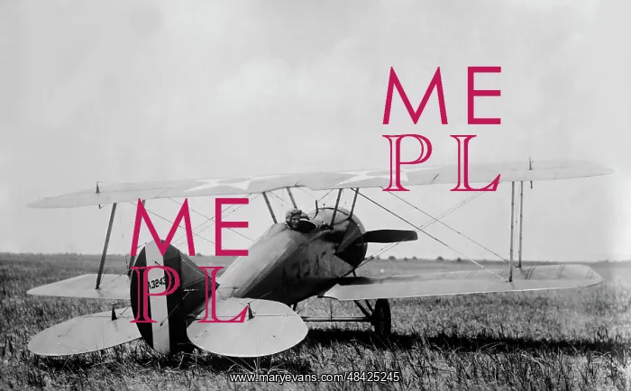 : A Marine Scout biplane during World War I : A Marine Scout biplane during World War I