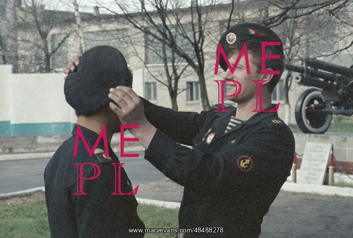 : Marines. USSR. May 1, 1988. Guards Seaman Michael Shvets and his friend M : Marines. USSR. May 1, 1988. Guards Seaman Michael Shvets and his friend M