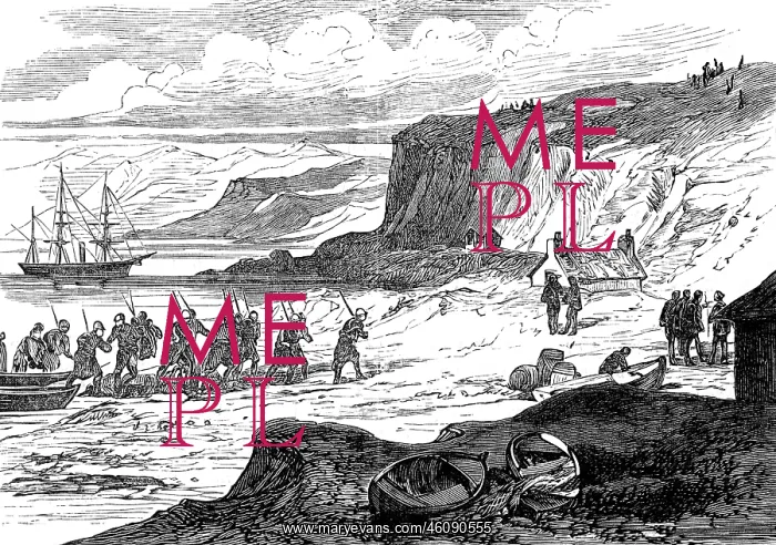 : Marines Landing at Uig, Isle of Skye 1884 : Marines Landing at Uig, Isle of Skye 1884