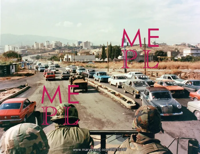 : US Marines patrol the streets of Beirut ? : US Marines patrol the streets of Beirut ?
