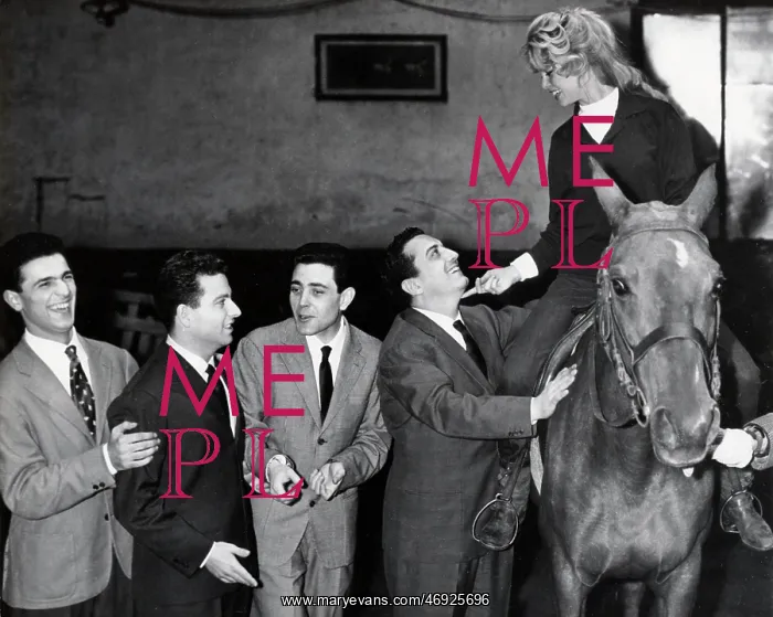 : Marino Marini and Brigitte Bardot, Paris : Marino Marini and Brigitte Bardot, Paris