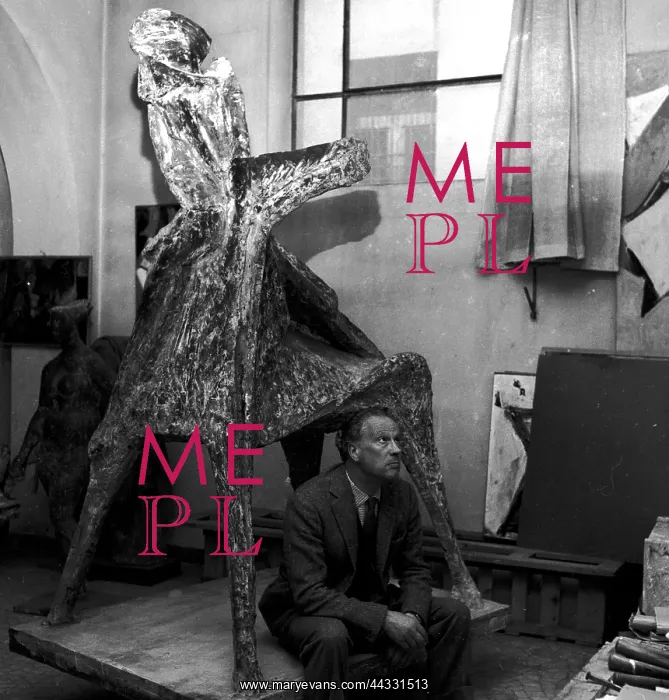 : Marino Marini in his studio : Marino Marini in his studio