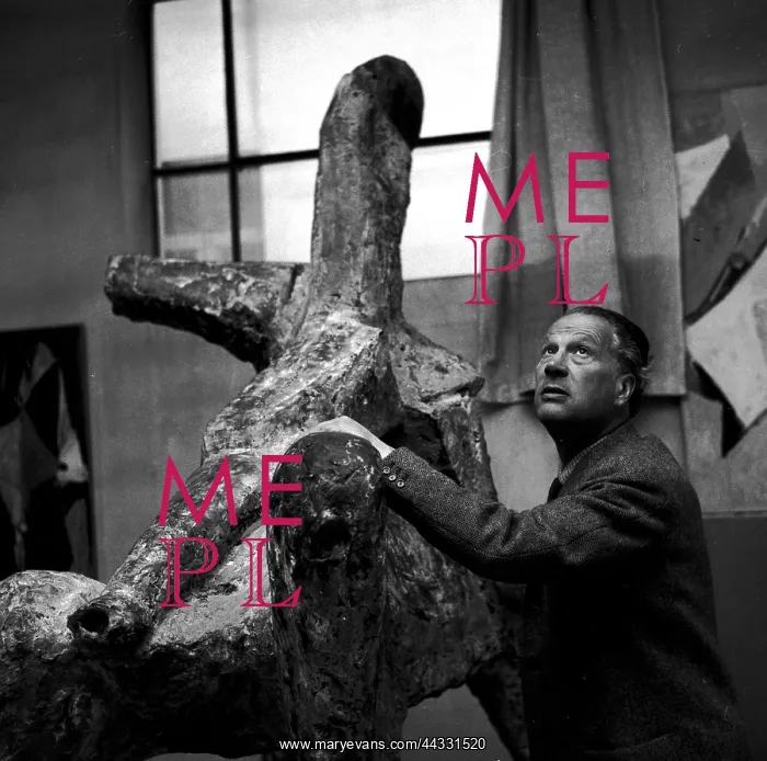 : Marino Marini in his studio : Marino Marini in his studio