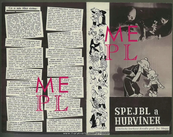 : The Marionette Troupe of Prof. Josef Skupa : The Marionette Troupe of Prof. Josef Skupa