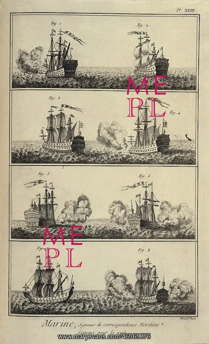 : Maritime signals. Plate of the of the Encyclopedia : Maritime signals. Plate of the of the Encyclopedia