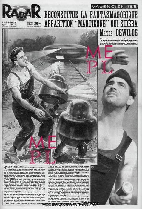 : Marius Dewilde sees UFO in Quarouble : Marius Dewilde sees UFO in Quarouble