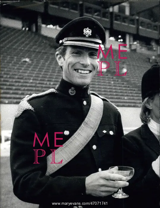 : Mark Phillips with equestrian team at Munich Olympics : Mark Phillips with equestrian team at Munich Olympics