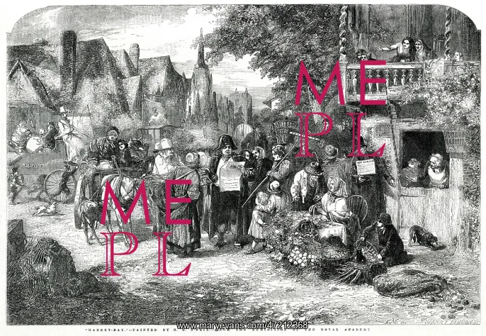 : Market day 1856 : Market day 1856