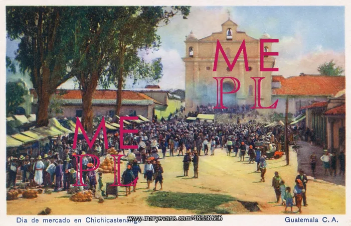 : Market day, Chichicastenango, Guatemala, Central America : Market day, Chichicastenango, Guatemala, Central America